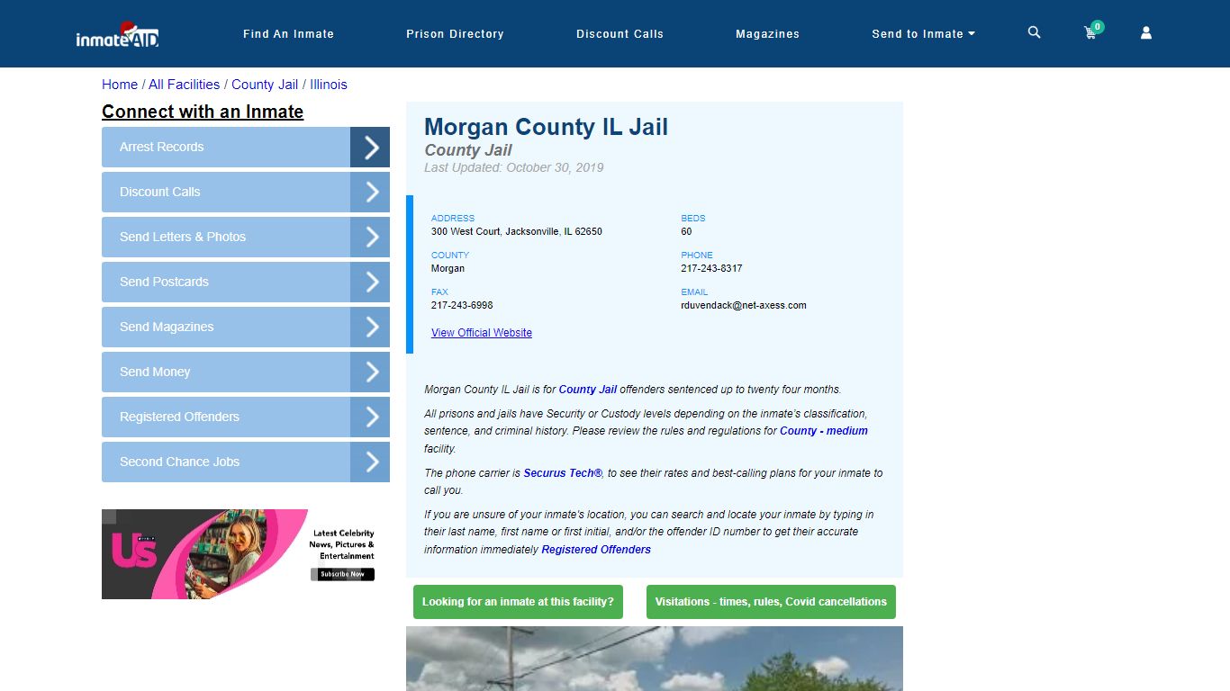 Morgan County IL Jail - Inmate Locator - Jacksonville, IL
